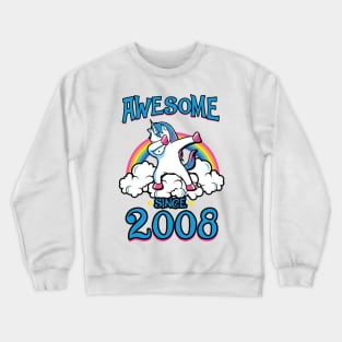 Awesome since 2008 Crewneck Sweatshirt